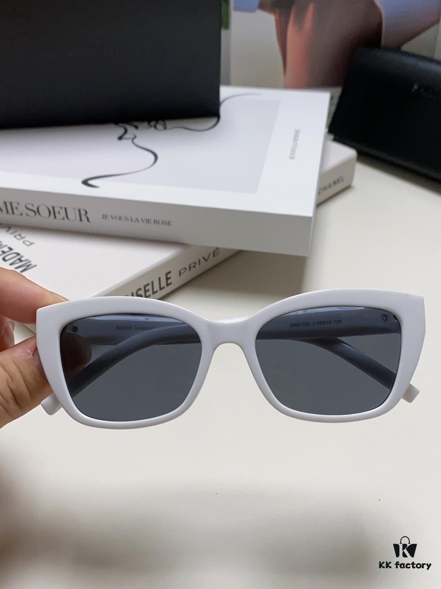 YSL Saint Laurent 2024 New Cat-Eye Sunglasses for Women, High-End UV Protection Polarized Sun Glasses, Influencer-Favorite Women's Sunglasses