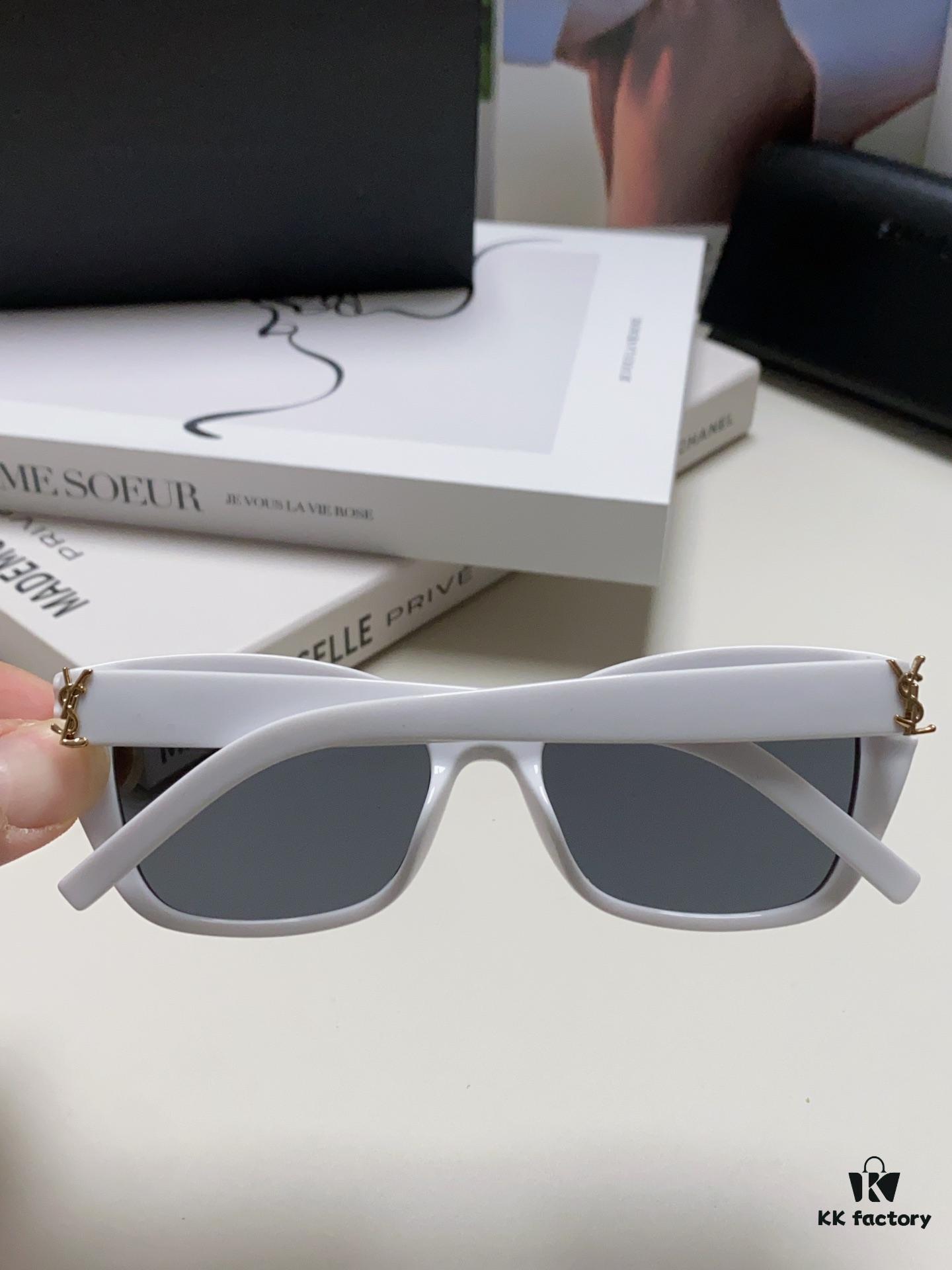 YSL Saint Laurent 2024 New Cat-Eye Sunglasses for Women, High-End UV Protection Polarized Sun Glasses, Influencer-Favorite Women's Sunglasses