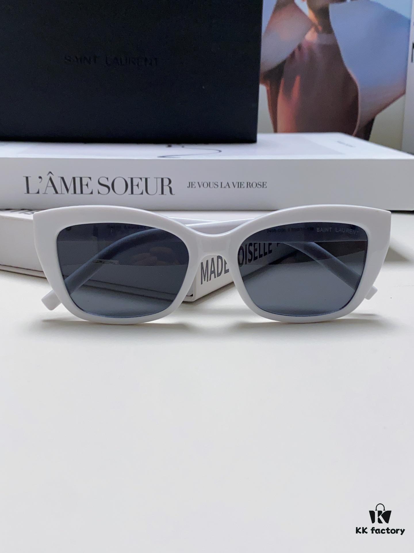 YSL Saint Laurent 2024 New Cat-Eye Sunglasses for Women, High-End UV Protection Polarized Sun Glasses, Influencer-Favorite Women's Sunglasses