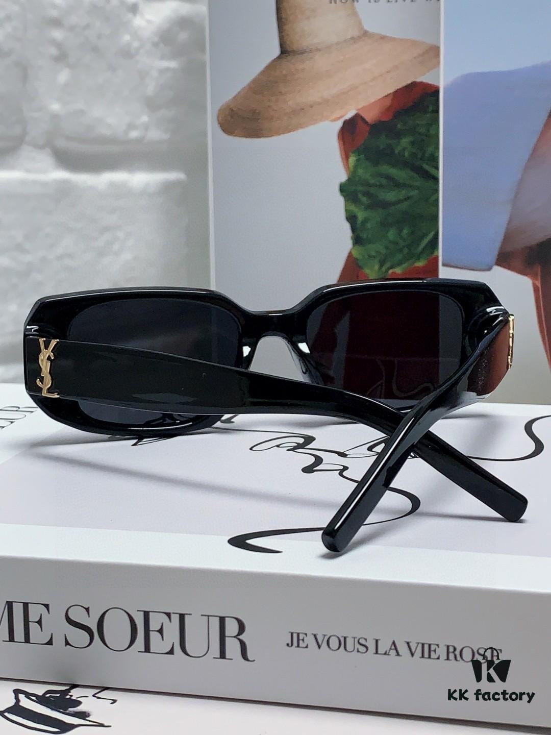 YSL / Saint Laurent Women's Cat-Eye Fashion Sports Blue Light Blocking Sunglasses