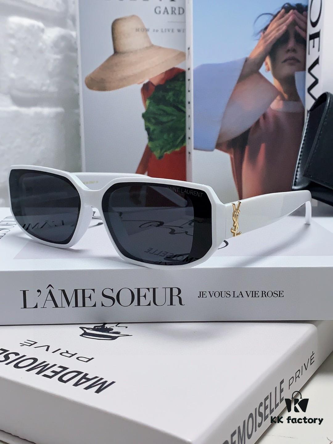 YSL Saint Laurent Women's Cat-Eye Fashion Sports Blue Light Blocking Sunglasses