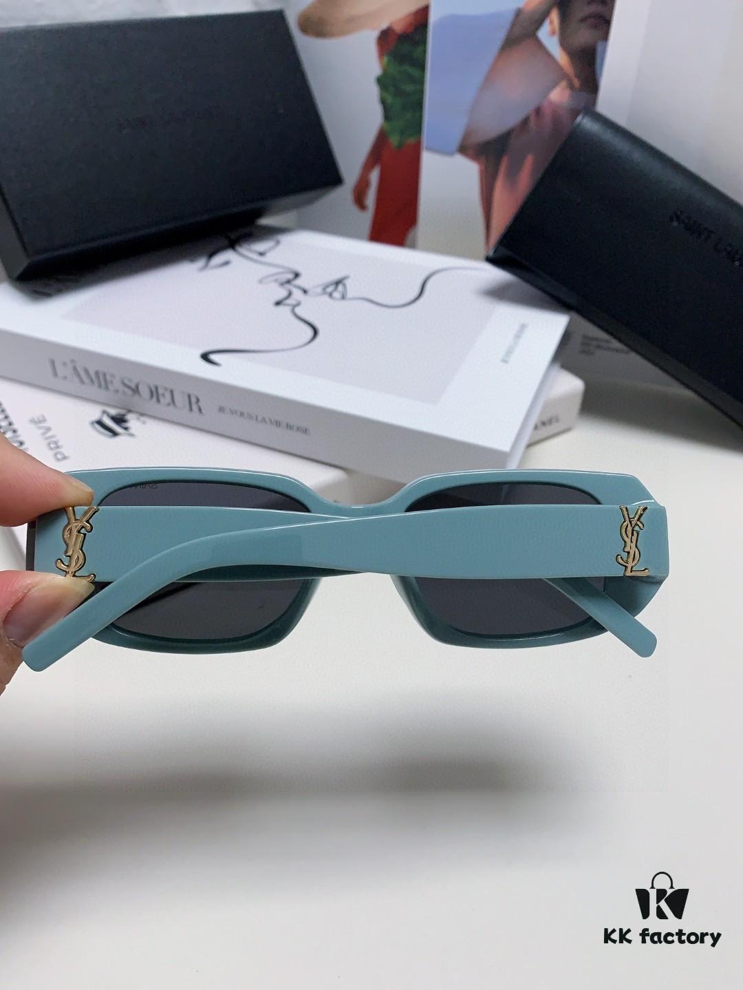 YSL Saint Laurent Women's Cat-Eye Fashion Sports Blue Light Blocking Sunglasses