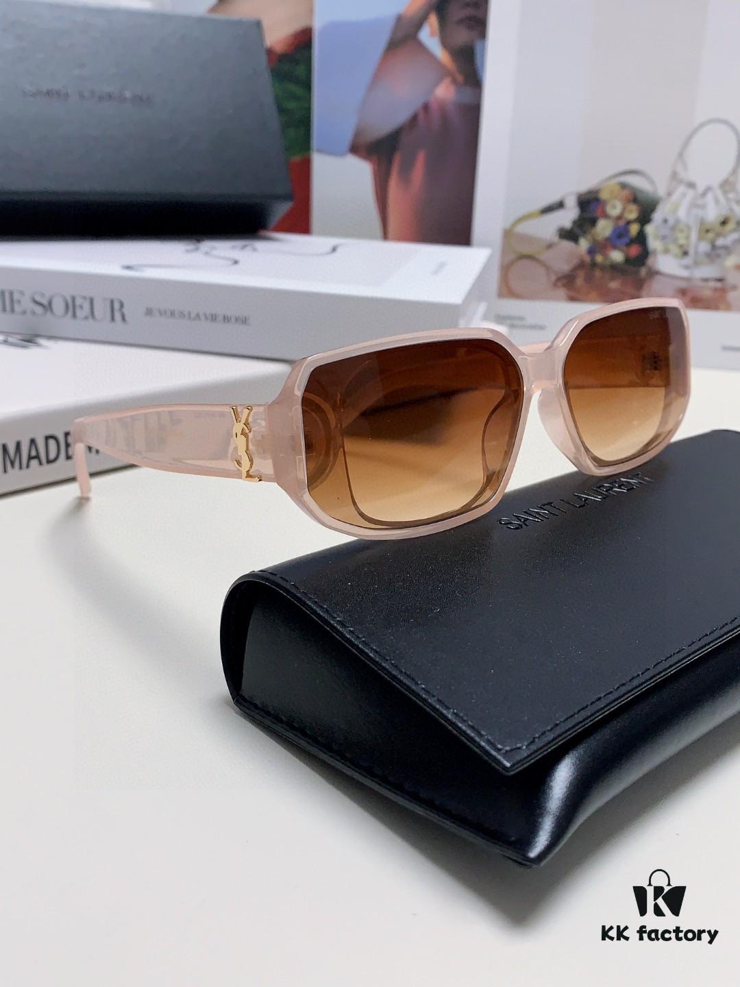 YSL Saint Laurent Women's Cat-Eye Fashion Sports Blue Light Blocking Sunglasses