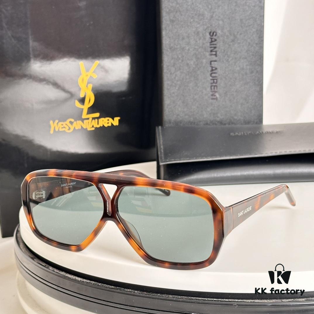 New Arrival Original YSL / Saint Laurent Havana Brown SL 569 Y Women's Mid-Tone Sunglasses
