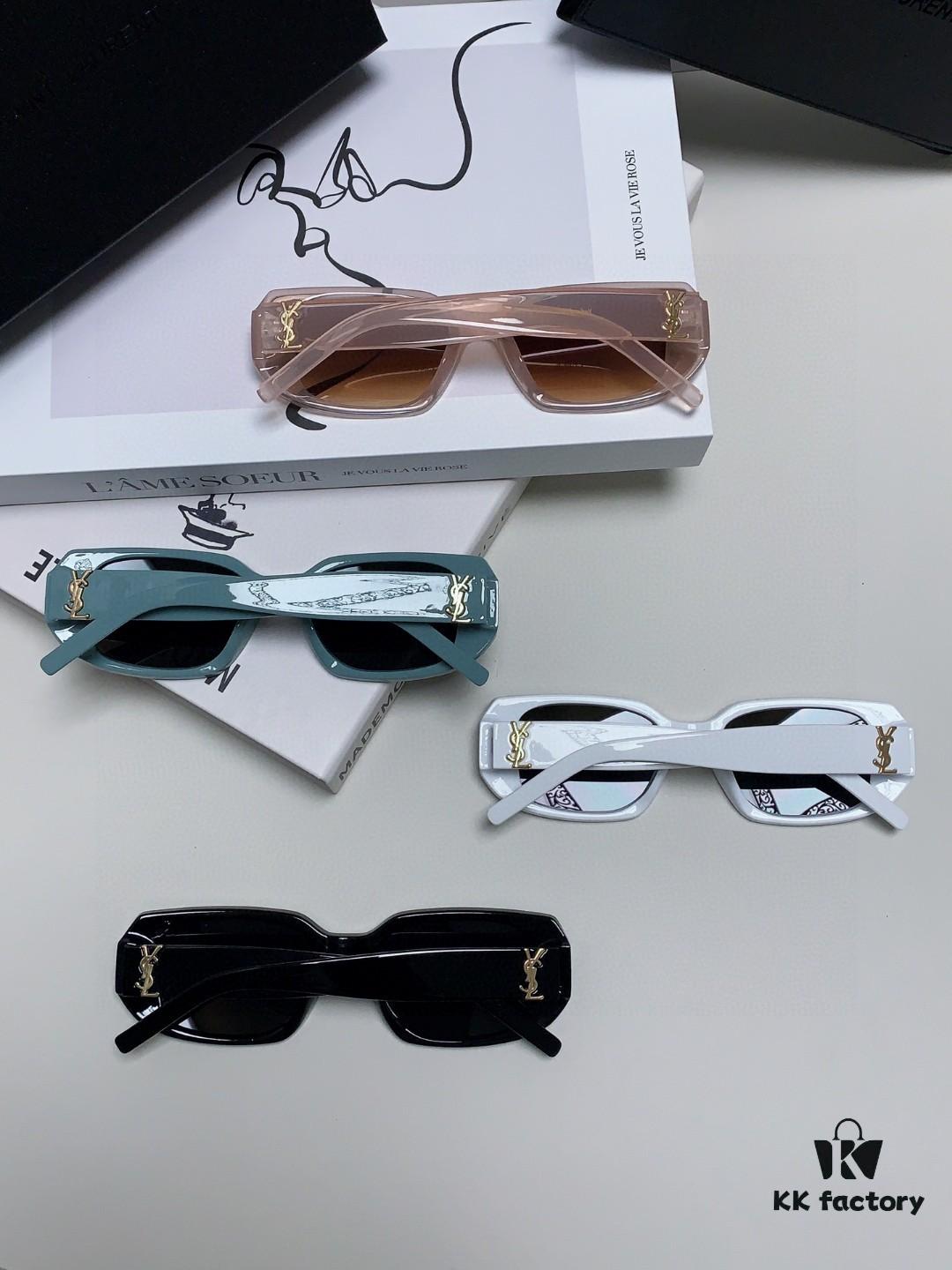 YSL Saint Laurent Women's Cat-Eye Fashion Sports Blue Light Blocking Sunglasses