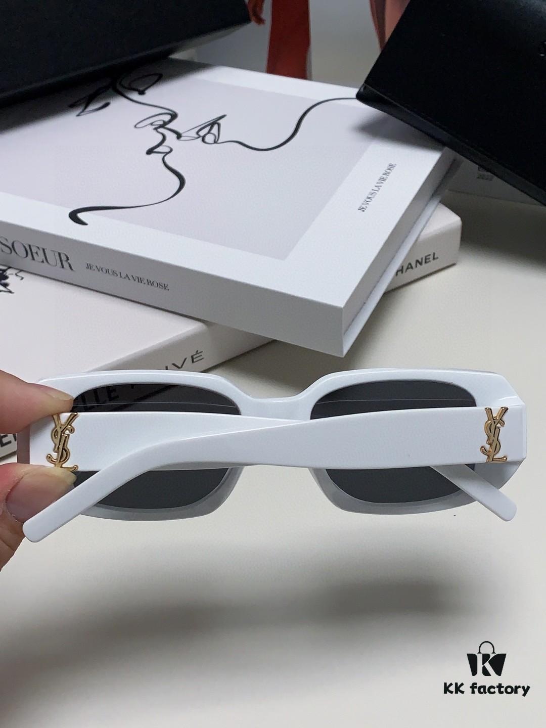 YSL Saint Laurent Women's Cat-Eye Fashion Sports Blue Light Blocking Sunglasses