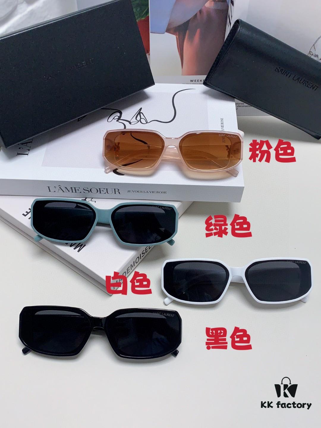 YSL / Saint Laurent Women's Cat-Eye Fashion Sports Blue Light Blocking Sunglasses