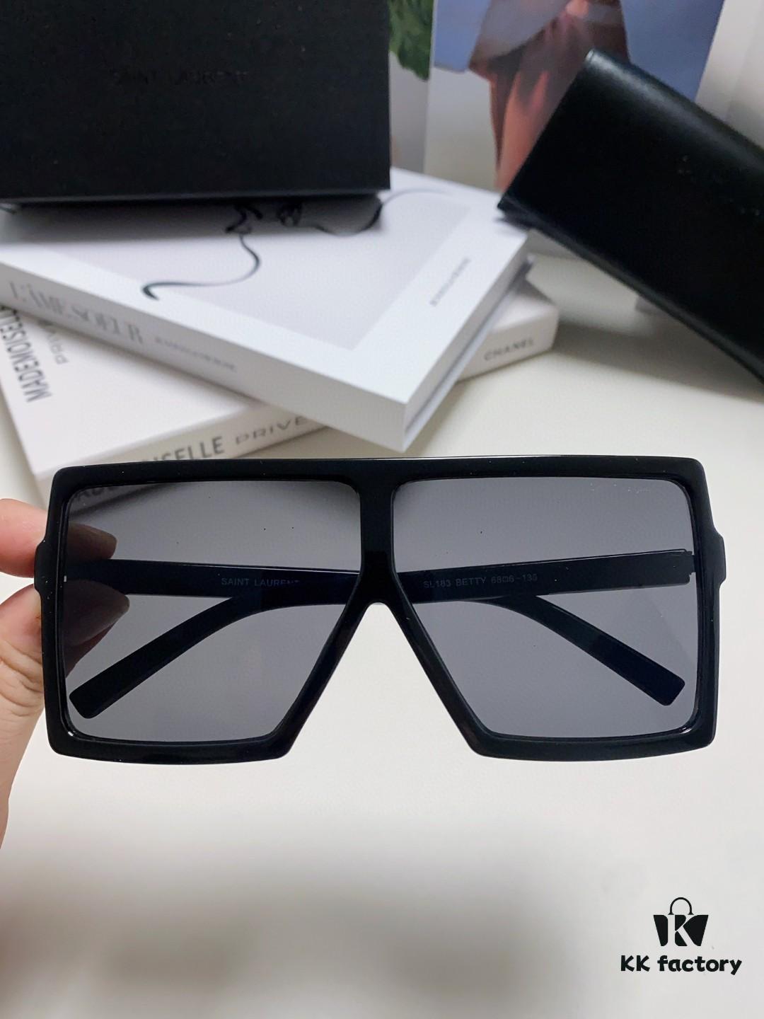 YSL Saint Laurent Golden Era Sunglasses, Same Style as Zhu Suosuo and Ni Ni, Oversized Unisex Sunglasses, Minimalist and Versatile Design