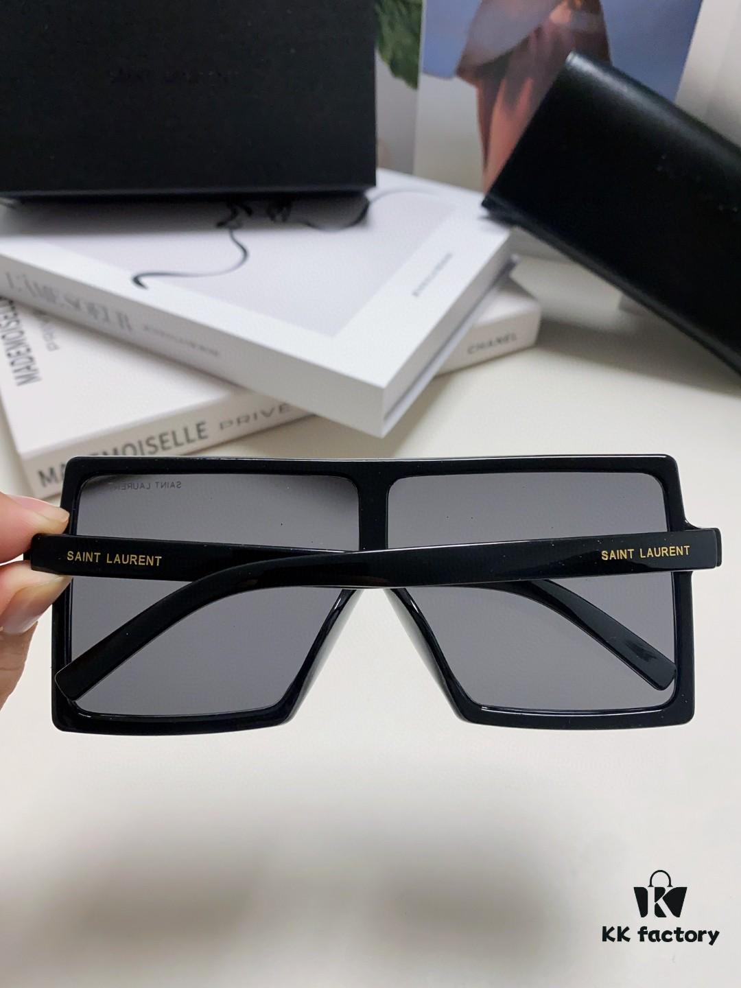 YSL Saint Laurent Golden Era Sunglasses, Same Style as Zhu Suosuo and Ni Ni, Oversized Unisex Sunglasses, Minimalist and Versatile Design