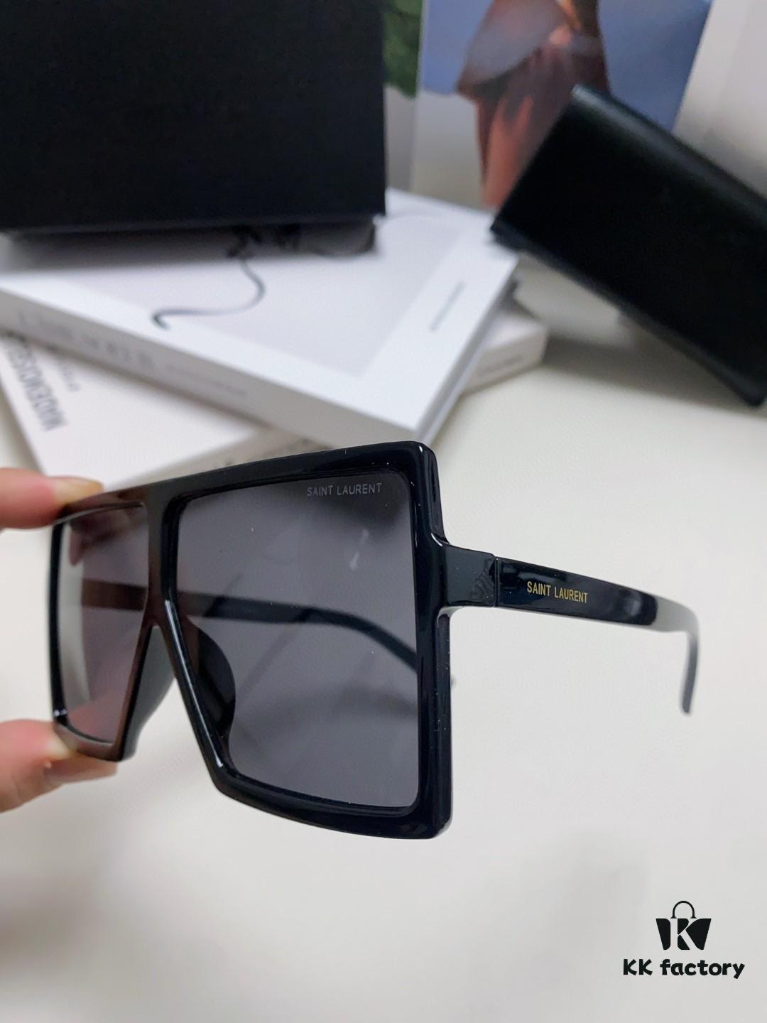 YSL Saint Laurent Golden Era Sunglasses, Same Style as Zhu Suosuo and Ni Ni, Oversized Unisex Sunglasses, Minimalist and Versatile Design