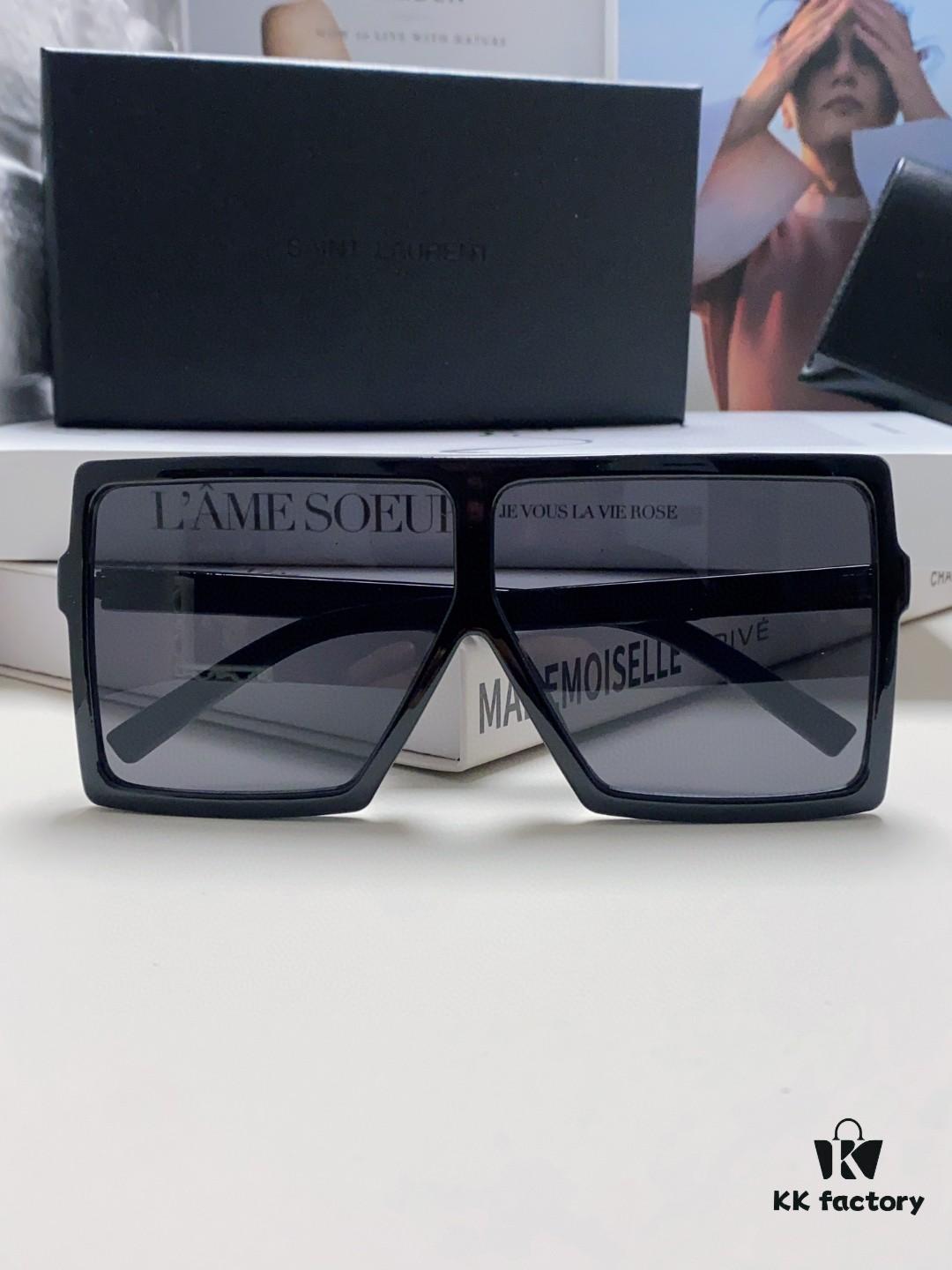 YSL Saint Laurent Golden Era Sunglasses, Same Style as Zhu Suosuo and Ni Ni, Oversized Unisex Sunglasses, Minimalist and Versatile Design