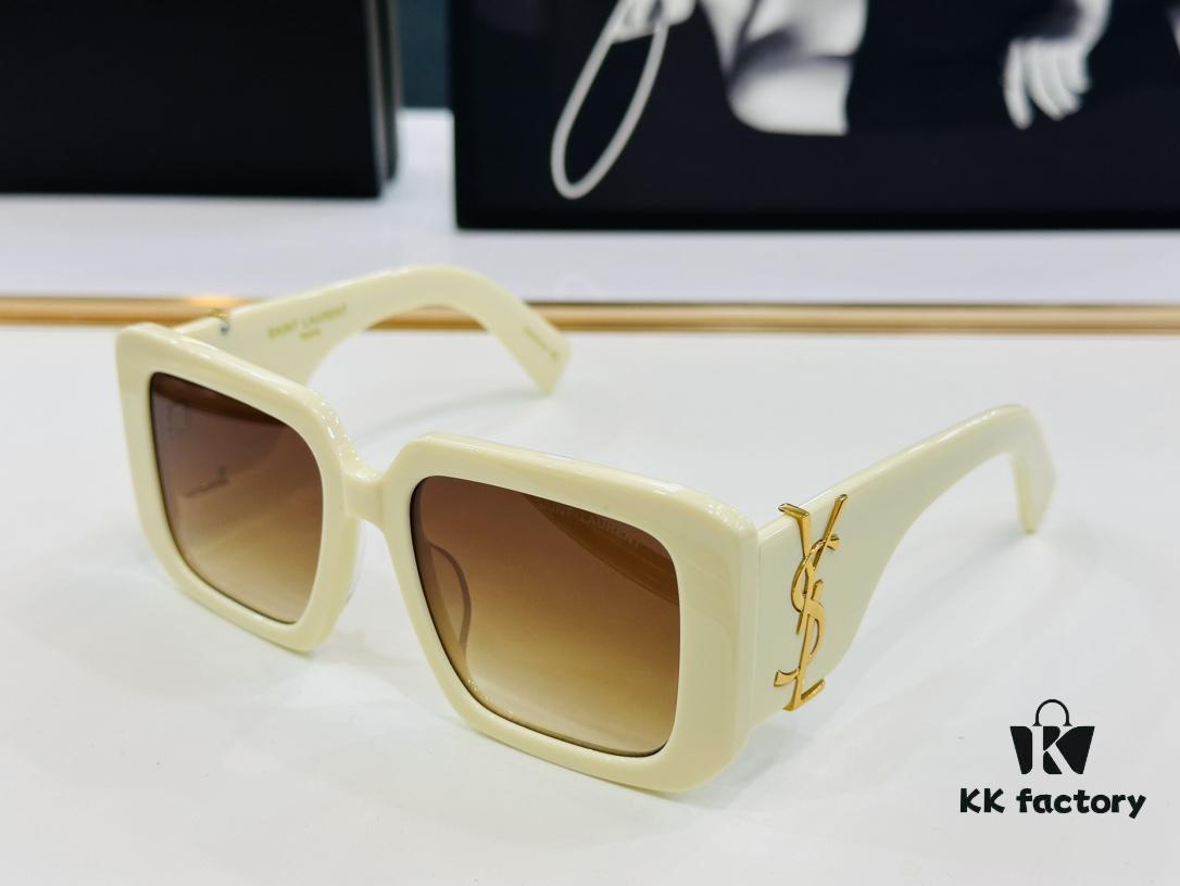 Influencer Hit Yves Saint Laurent 💫 SL M120 💫 Size: 53-19-140 Acetate Frame Design Playful and Sweet with Excellent Quality Sunglasses