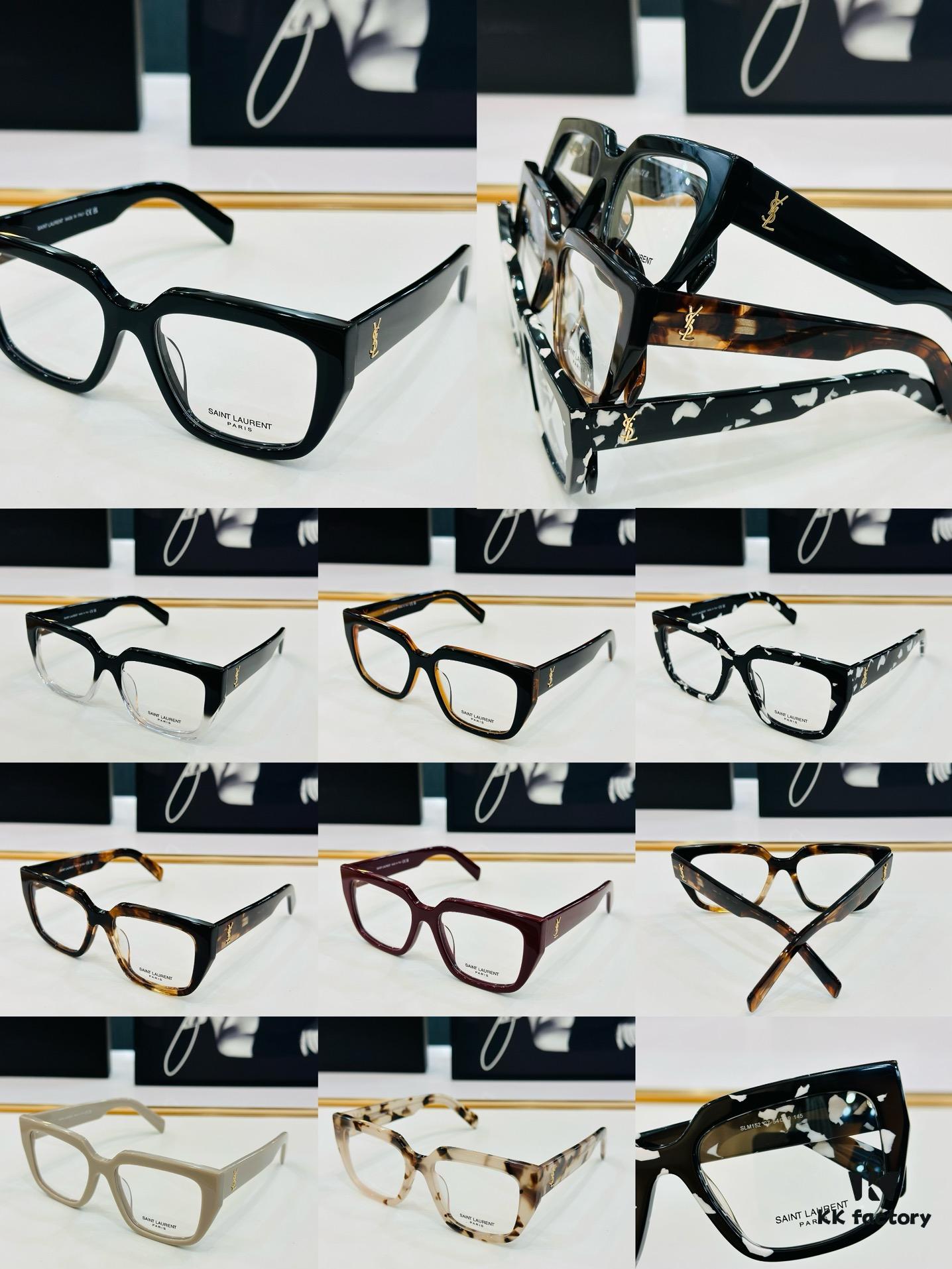 New YSL Saint Laurent Square Sunglasses 🍎 SLM152 🍎 Size: 54□19-145, New Arrival, Versatile Frame Design, Premium Craftsmanship, Includes Optical Frame, Sunglasses for Eyewear