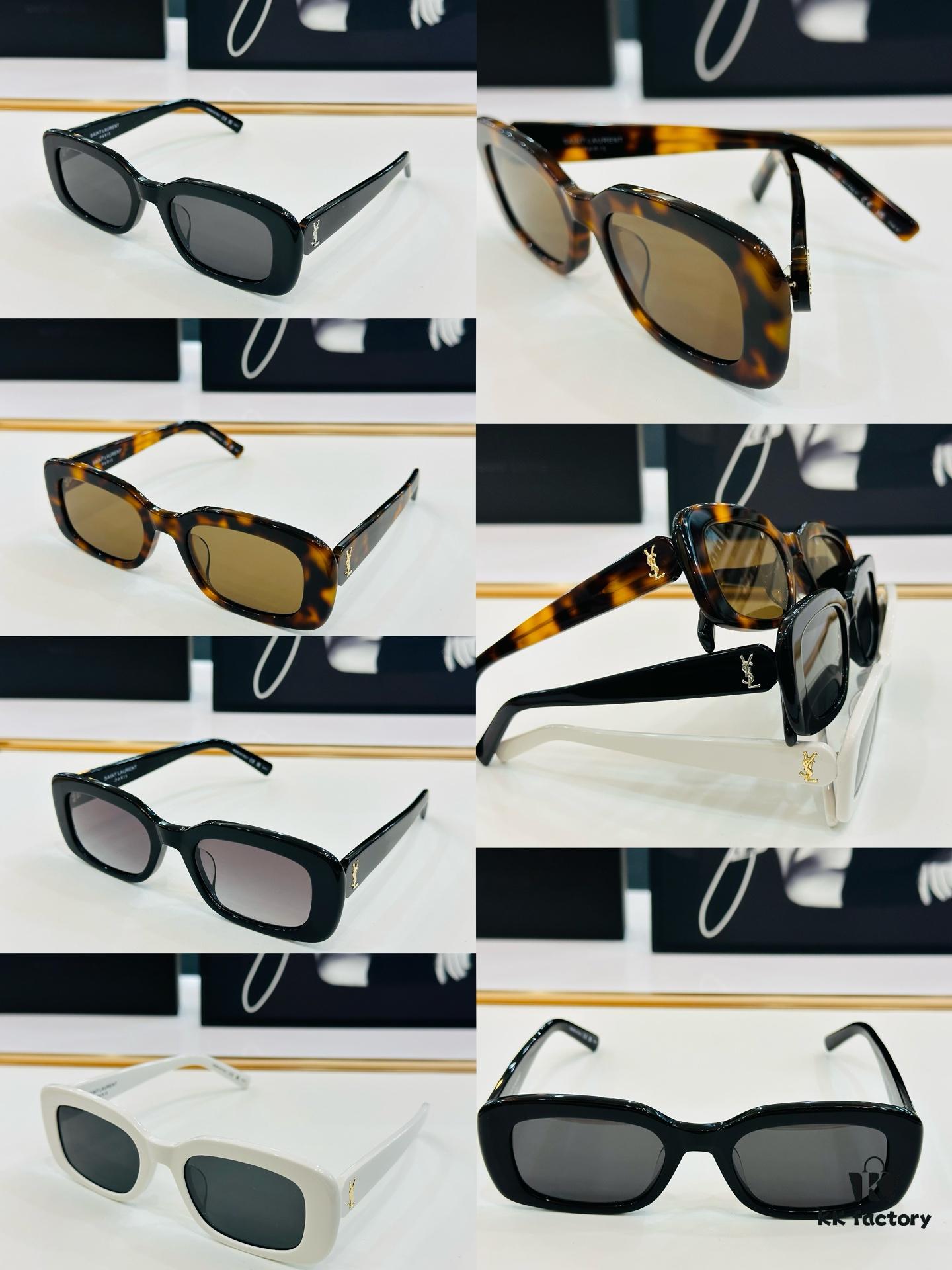 Viral Hit Yves Saint Laurent 💫 SLM130 💫 Size: 53□21-145 Acetate Frame Design, Worn by Influencers, Full of Presence, Premium L-Grade Quality, Eyeglasses Sunglasses