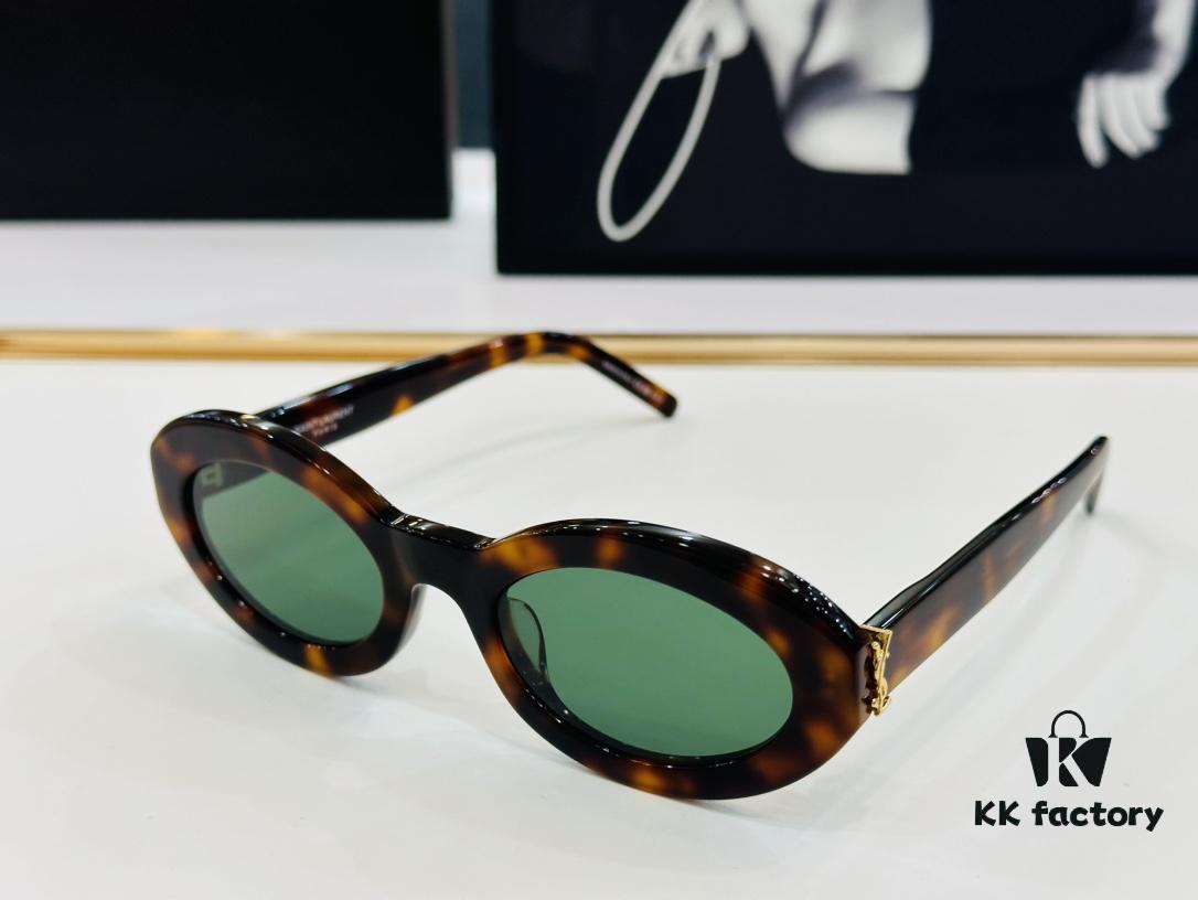 Viral Bestseller Saint Laurent 💫SLM136💫 Size: 52-22-140 Acetate Frame Design Worn by Influencers, Full of Presence, Premium L Quality