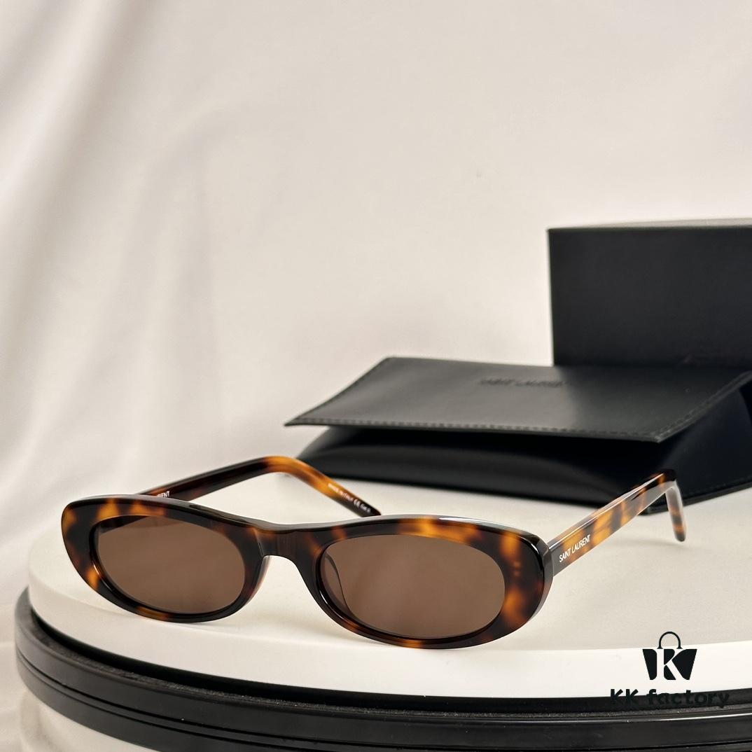 Authentic 2023 Newest Style Versatile Simple Design SAINT LAUREN* Saint Laurent SL557 Size 52-22-145 Eyeglasses Sunglasses