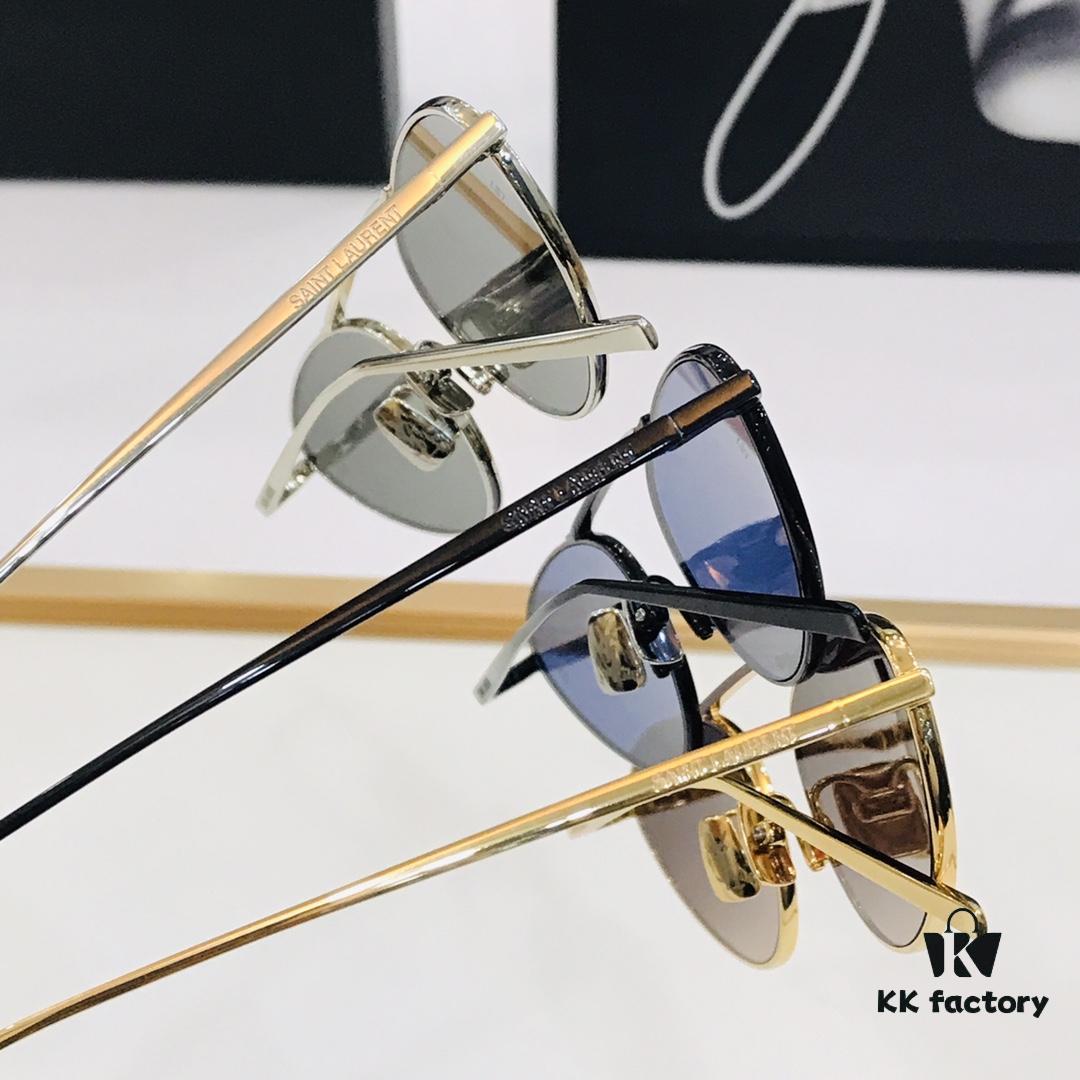 Influencer Popular YSL 💫 SL538 💫 Size: 58 □ 20-140 Metal Frame Design S Playful and Sweet with Premium Quality Sunglasses