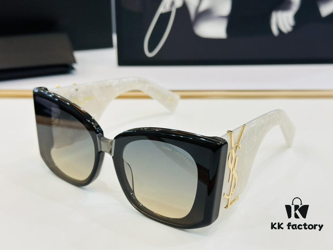 Influencer Popular YSL 💫 SL M241 💫 Size: 53-21-142 Acetate Frame Design XL Playful and Sweet Style, Excellent Quality Sunglasses Eyewear