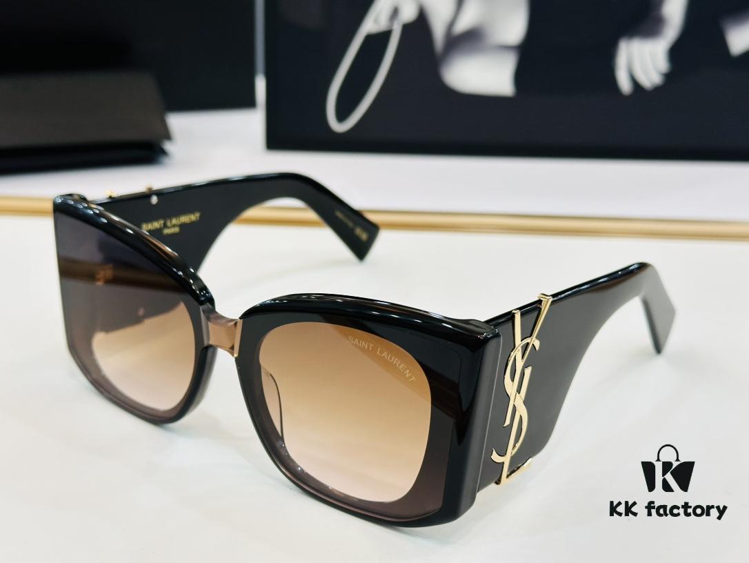 Influencer Popular YSL 💫 SL M241 💫 Size: 53-21-142 Acetate Frame Design XL Playful and Sweet Style, Excellent Quality Sunglasses Eyewear