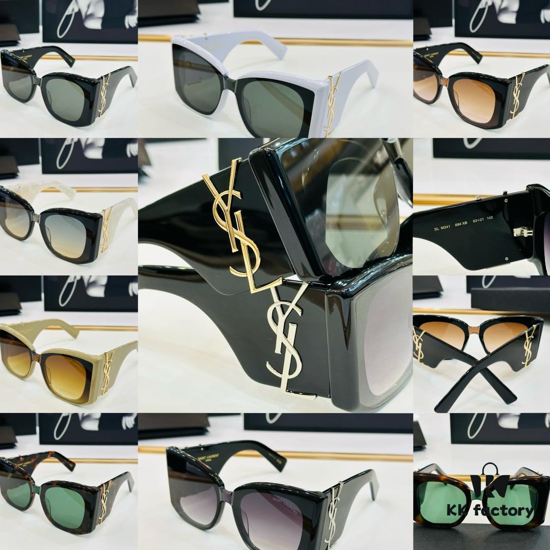 Influencer Popular YSL 💫 SL M241 💫 Size: 53-21-142 Acetate Frame Design XL Playful and Sweet Style, Excellent Quality Sunglasses Eyewear
