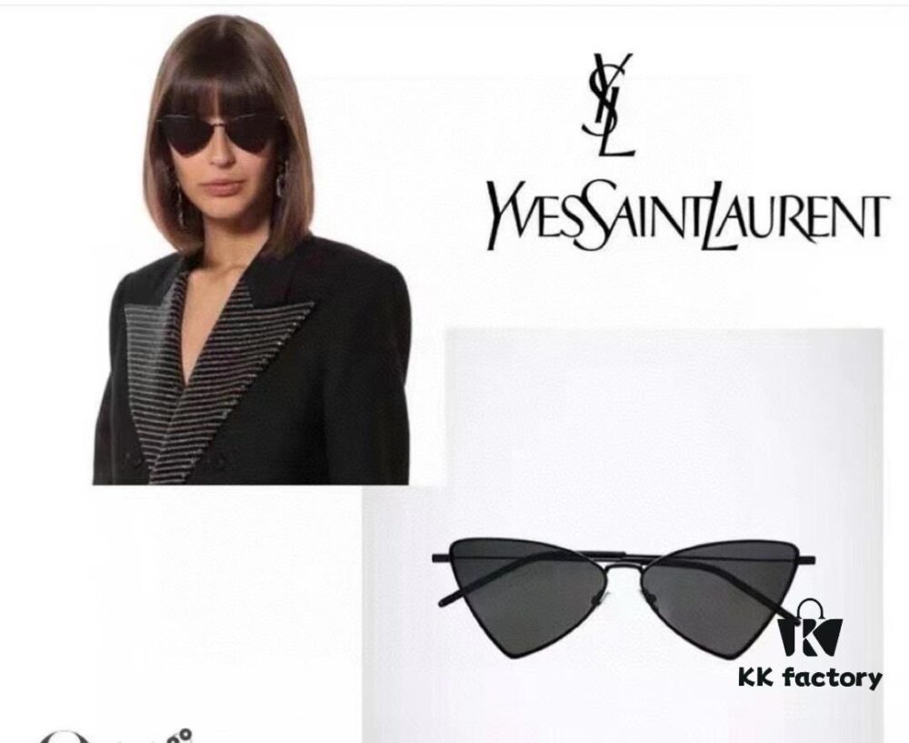 Factory Direct Sale Saint Laurent Spring and Summer New Arrival Sunglasses - Ultra-light Slim Alloy Frame Polygonal Style Sunglasses