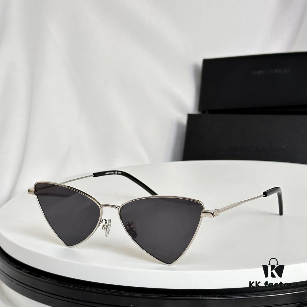 Factory Direct Sale Saint Laurent Spring and Summer New Arrival Sunglasses - Ultra-light Slim Alloy Frame Polygonal Style Sunglasses