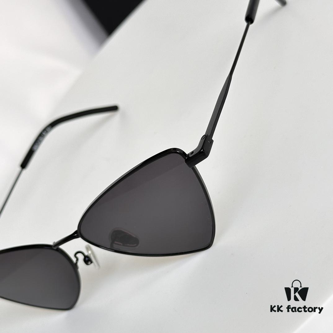 Factory Direct Sale Saint Laurent Spring and Summer New Arrival Sunglasses - Ultra-light Slim Alloy Frame Polygonal Style Sunglasses