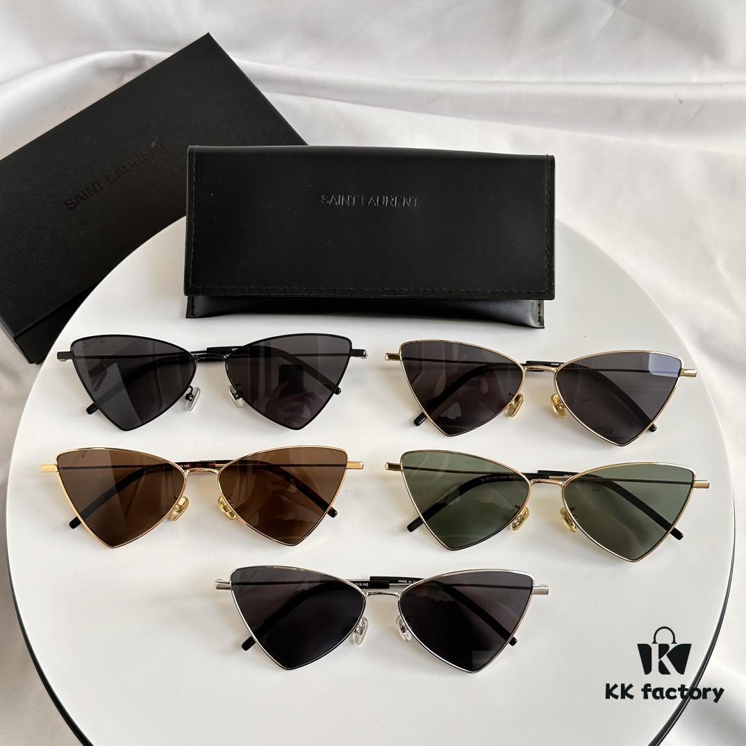 Factory Direct Sale Saint Laurent Spring and Summer New Arrival Sunglasses - Ultra-light Slim Alloy Frame Polygonal Style Sunglasses