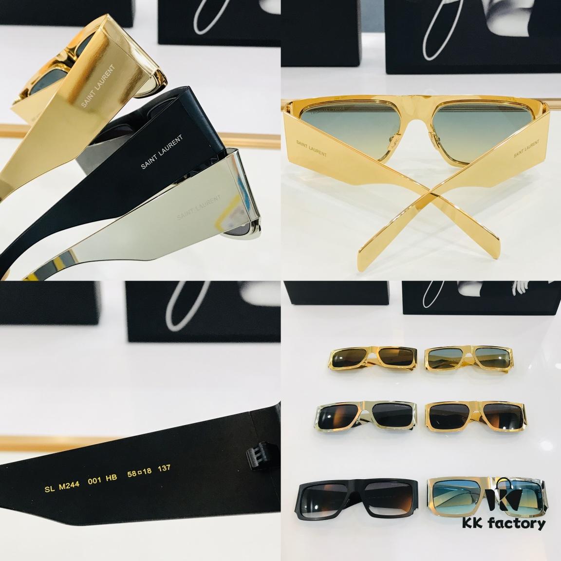 Trendy Bestseller Saint Laurent 💫SL M244 💫 Size: 58□18-137 Metal Frame Design, Charming and Sweet Style, Excellent Quality, Eyeglasses Sunglasses