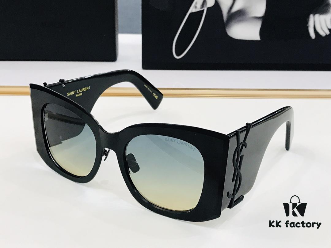 Viral Hit Yves Saint Laurent 💫 SL M245 💫 Size: 54-20-145, Acetate Frame Design, K Playful and Sweet with Excellent Texture, Eyeglasses Sunglasses