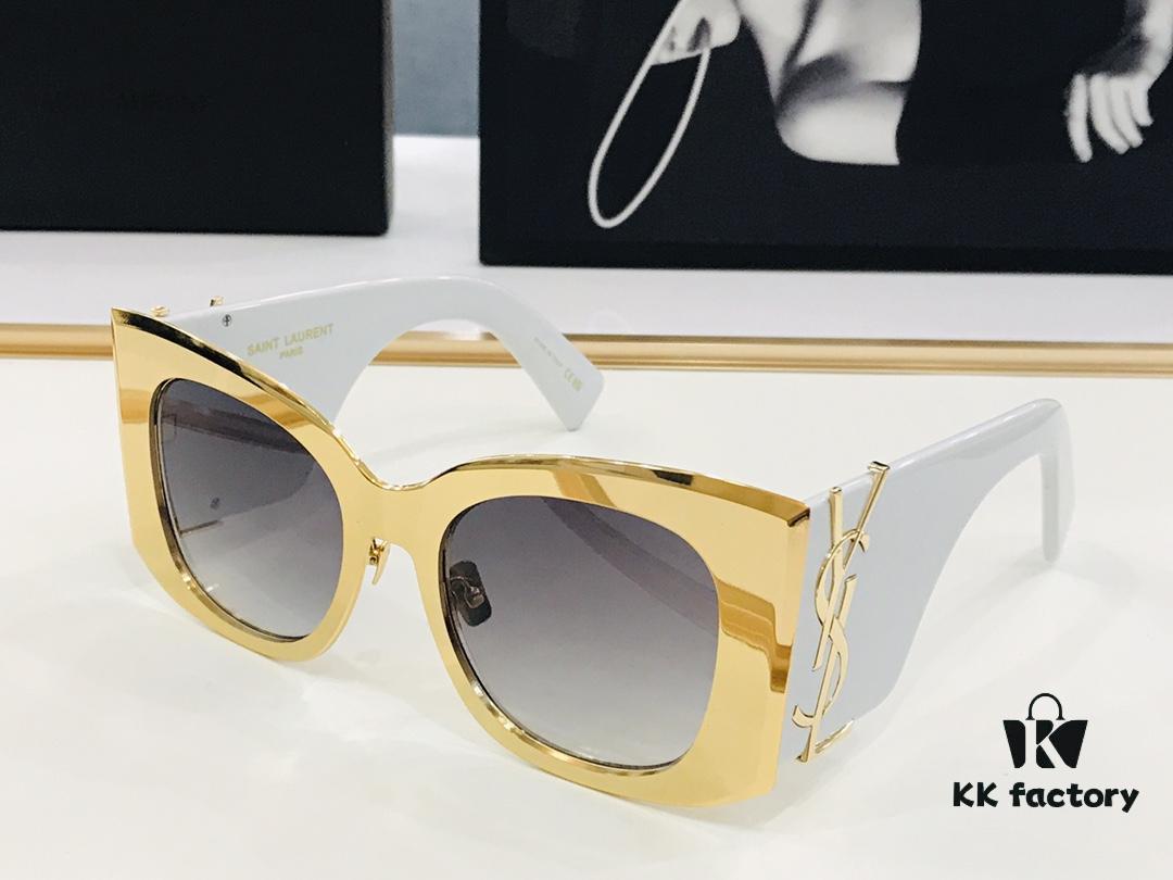 Viral Hit Yves Saint Laurent 💫 SL M245 💫 Size: 54-20-145, Acetate Frame Design, K Playful and Sweet with Excellent Texture, Eyeglasses Sunglasses