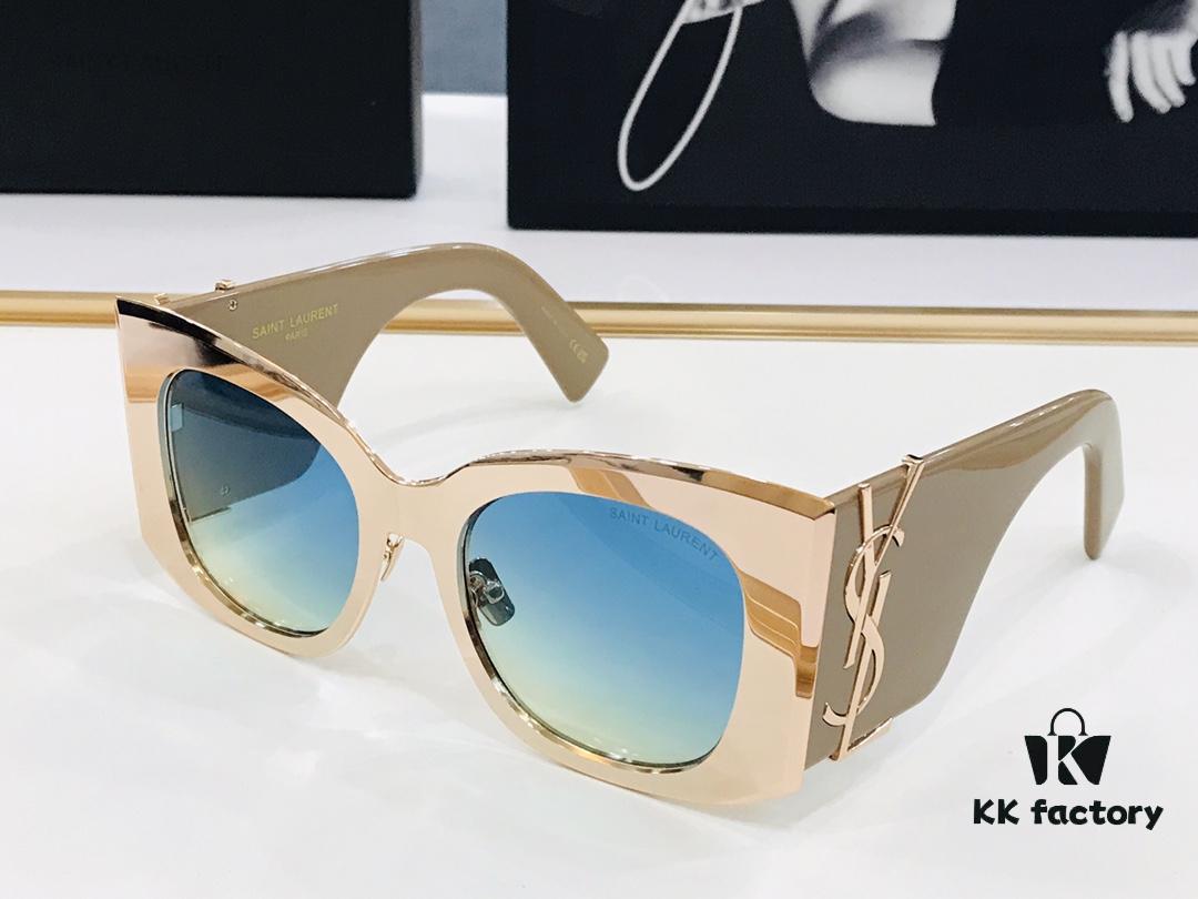 Viral Hit Yves Saint Laurent 💫 SL M245 💫 Size: 54-20-145, Acetate Frame Design, K Playful and Sweet with Excellent Texture, Eyeglasses Sunglasses