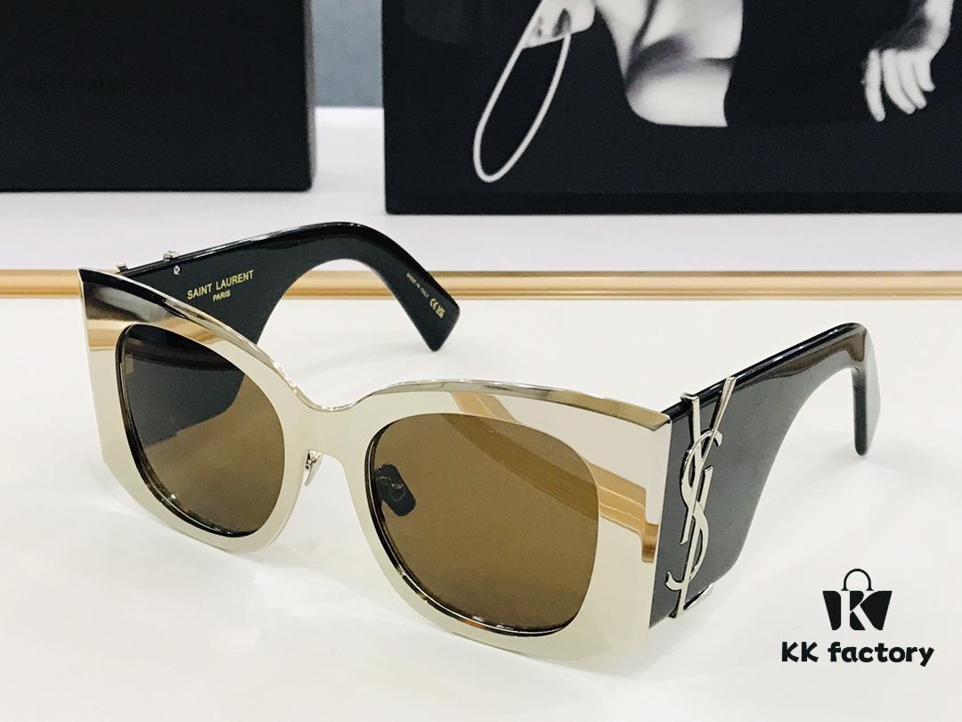 Viral Hit Yves Saint Laurent 💫 SL M245 💫 Size: 54-20-145, Acetate Frame Design, K Playful and Sweet with Excellent Texture, Eyeglasses Sunglasses