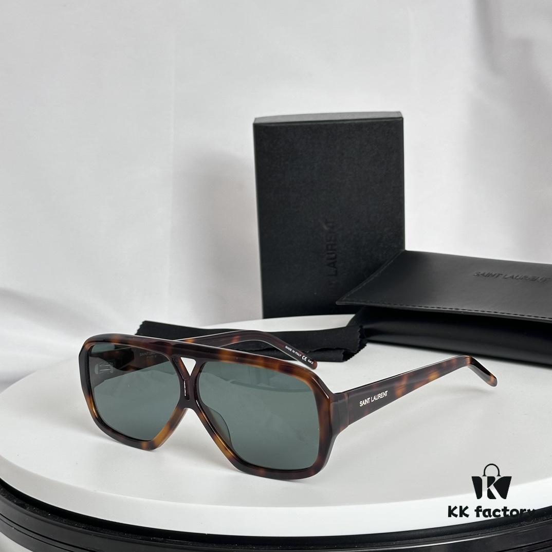 New Arrival 110 Original YSL / Saint Laurent Havana Brown SL 569 Y Women's Mid-Tone Sunglasses
