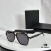New 2023 YSL Saint Laurent Transparent Yellow Square Sunglasses, Blogger's Style, Ultra-Light Fashion Shades SL545