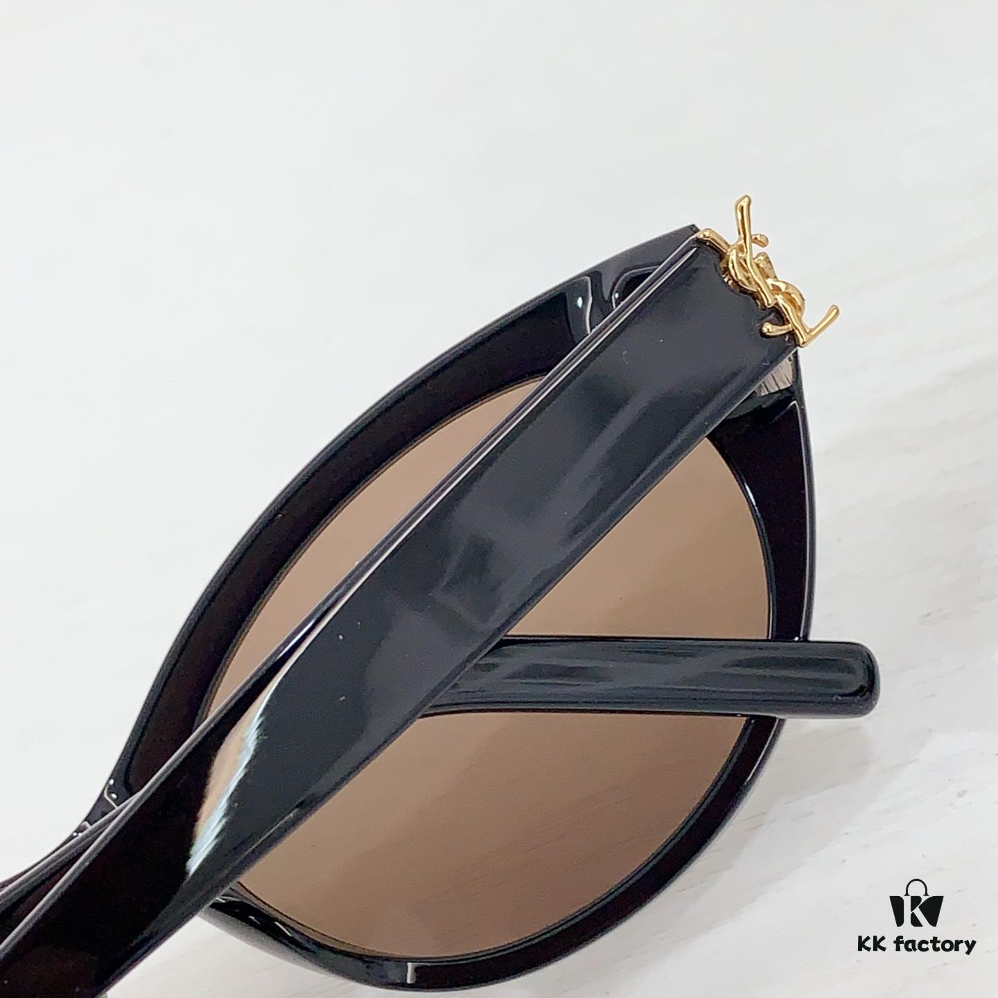 130 #New Saint Laurent, Same Style as Rose Park, YSL M148 High Quality, Iconic YSL Temple Design, INS European and American Series Sunglasses