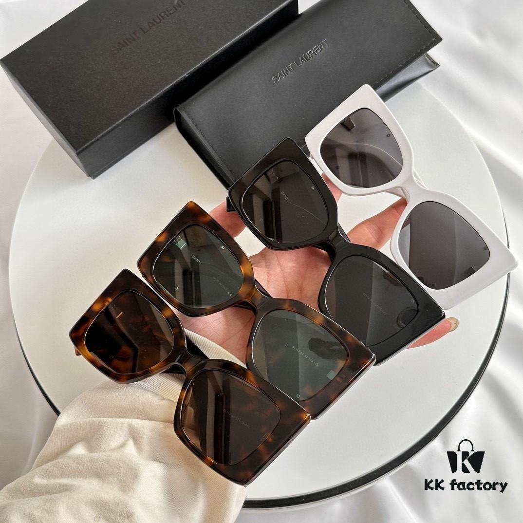 Factory Price No Nose Pad Version In Stock Ready to Ship Saint Laurent SLM119F Asian Fit Sunglasses