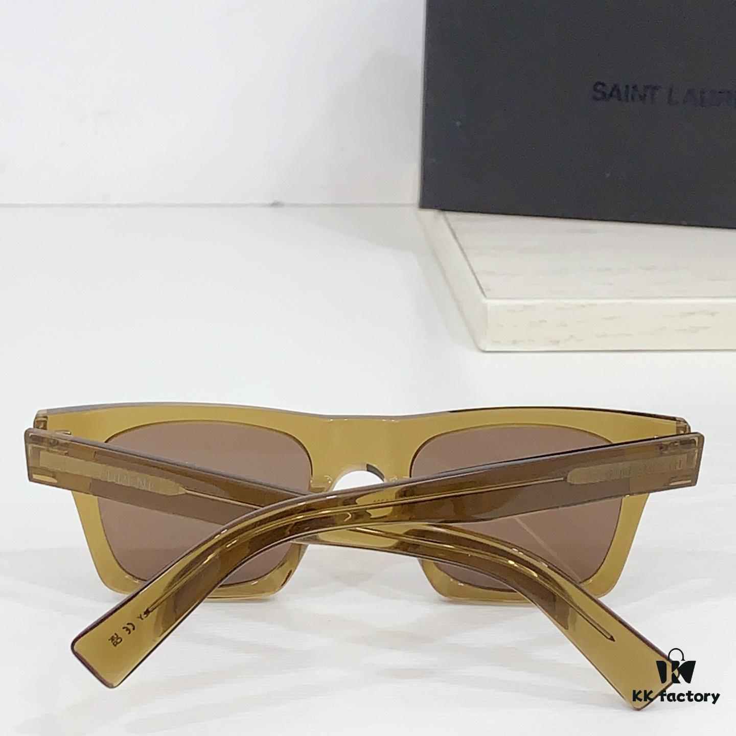 130 Saint Laurent SL 719 Unisex Sunglasses with Iconic Frame Design and Integrated Logo Detail