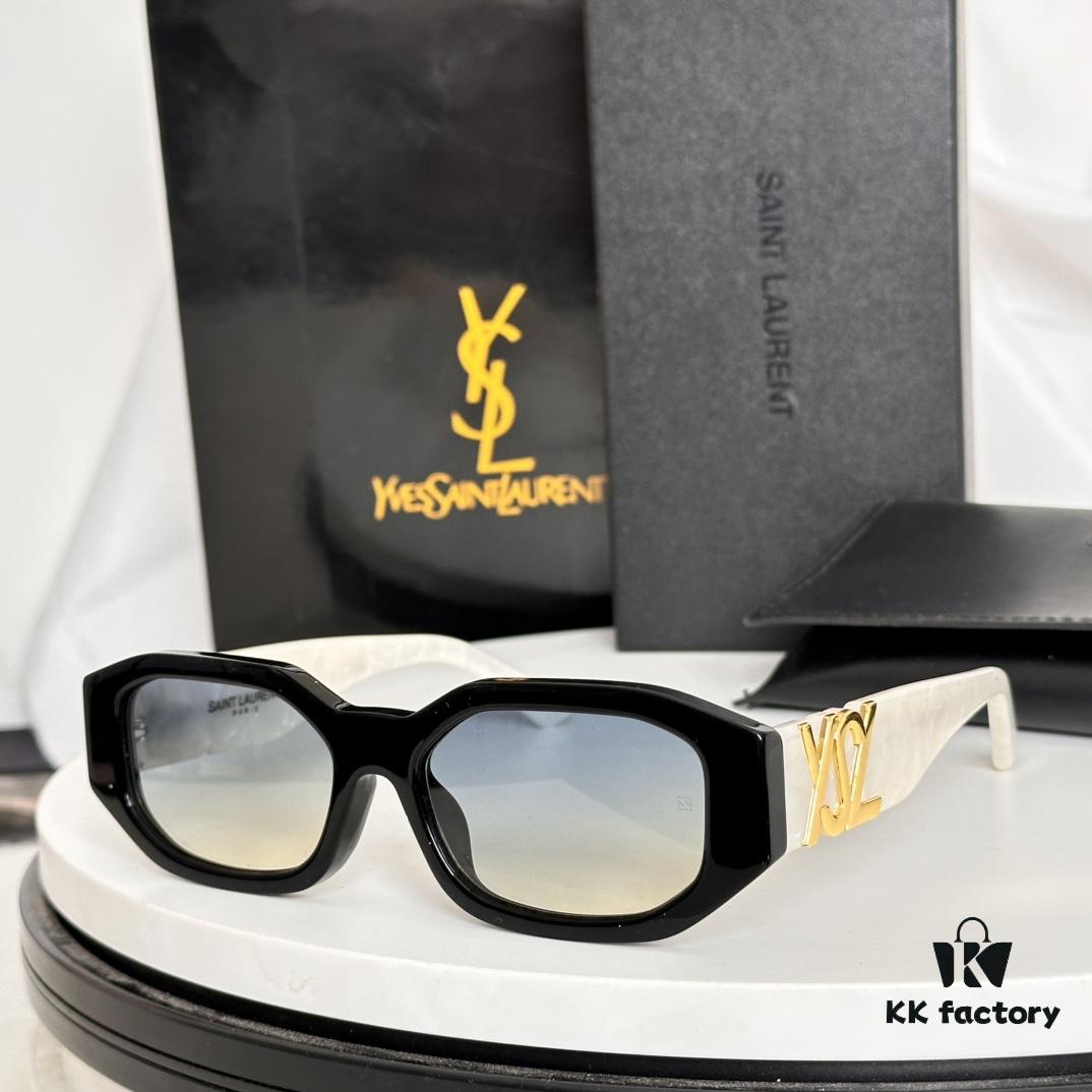 140‼️SAINT LAURENT . ysl New Arrival SL M88 Engraved with SAINT LAURENT Logo on Temples Size: 53□18-145 Sunglasses