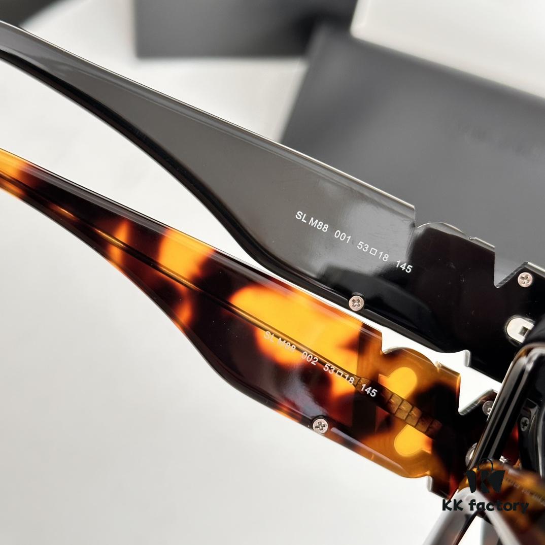 140‼️SAINT LAURENT . ysl New Arrival SL M88 Engraved with SAINT LAURENT Logo on Temples Size: 53□18-145 Sunglasses