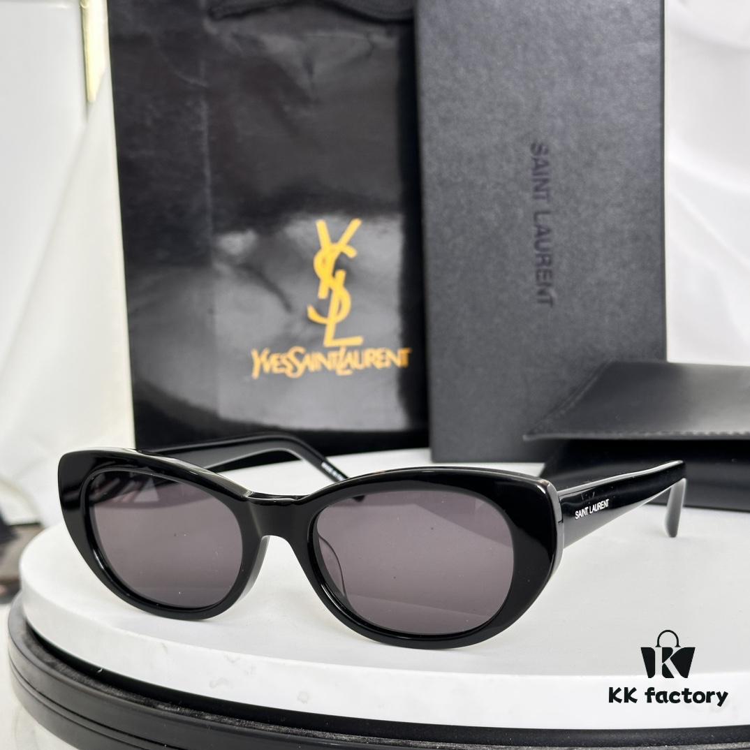 YSL Sunglasses Small Frame Warm Heart Gold HyunA Na Zha Same Style