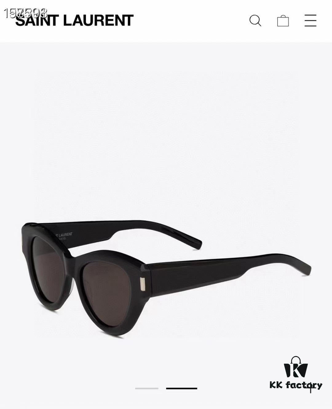 In Stock SAINT LAURENT YSL SL506 Cat-Eye Sunglasses Recommended, Flattering on Square and Round Face Shapes