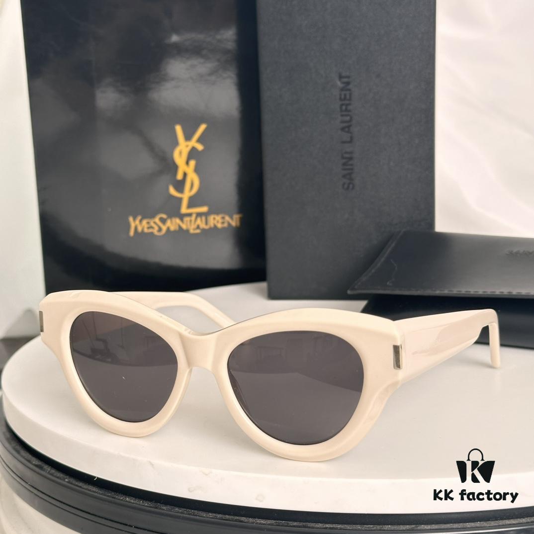 In Stock SAINT LAURENT YSL SL506 Cat-Eye Sunglasses Recommended, Flattering on Square and Round Face Shapes