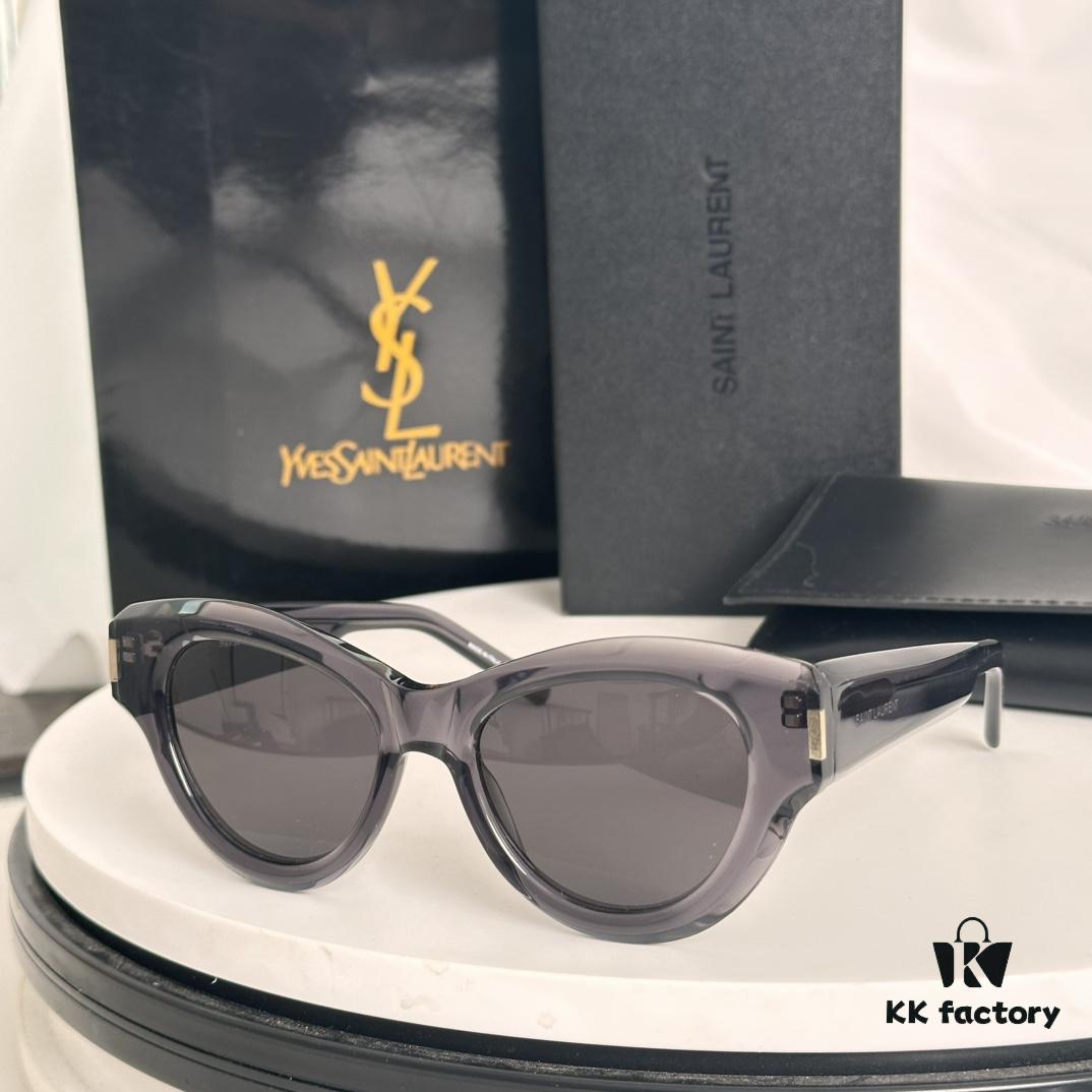 In Stock SAINT LAURENT YSL SL506 Cat-Eye Sunglasses Recommended, Flattering on Square and Round Face Shapes