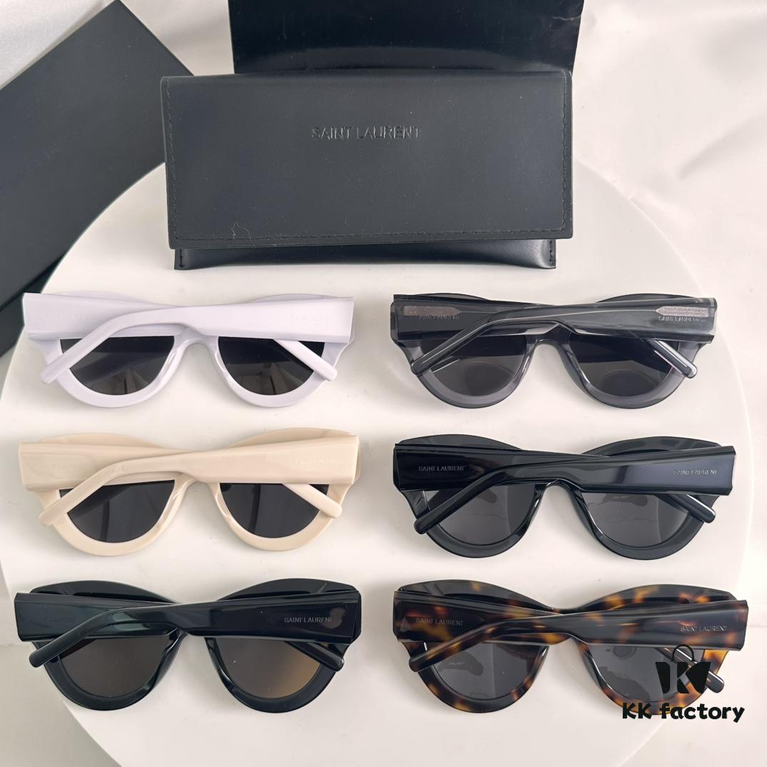 In Stock SAINT LAURENT YSL SL506 Cat-Eye Sunglasses Recommended, Flattering on Square and Round Face Shapes