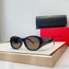 130 SAINT LAURENT YSL-SL736 Oval Frame Nylon Lens Sunglasses with Engraved Temples