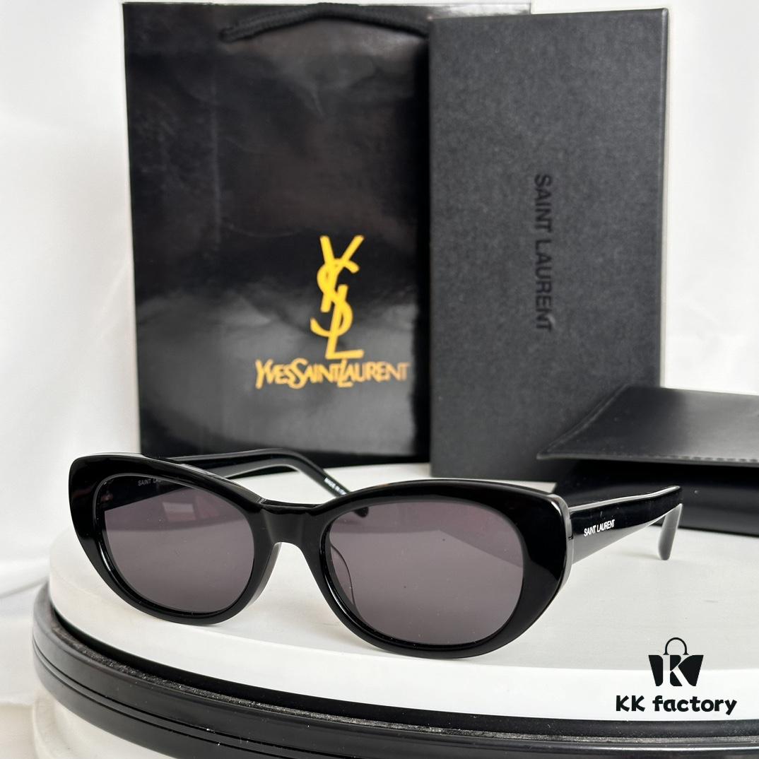 YSL Sunglasses Small Frame Warm Heart Gold HyunA Nazha Same Style