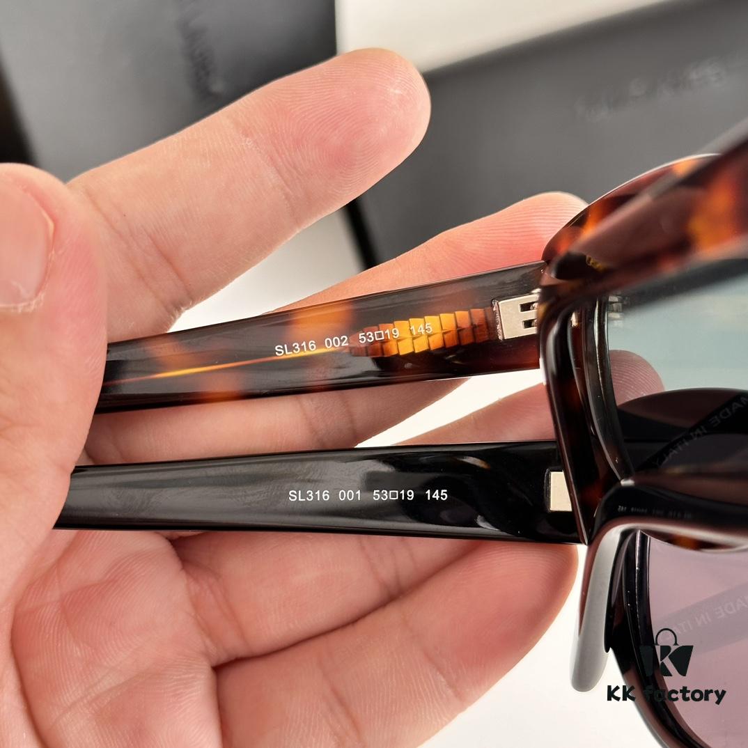 YSL Sunglasses Small Frame Warm Heart Gold HyunA Nazha Same Style