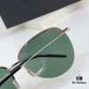 110 SAINT LAURENT Pilot Style Lightweight Metal Interlocking Letters High Quality Sunglasses Model SL328K/M Size 66-14-145