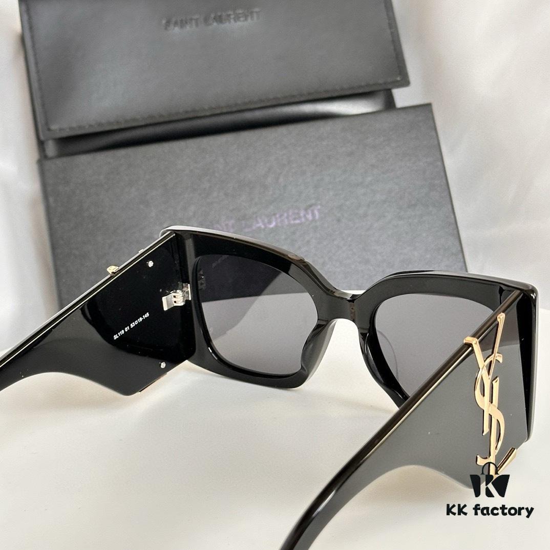 Factory Price No Nose Pad Version In Stock Ready to Ship Saint Laurent SL M119F Sunglasses Asian Fit